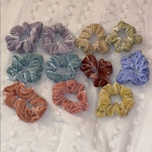 velvet scrunchie pack